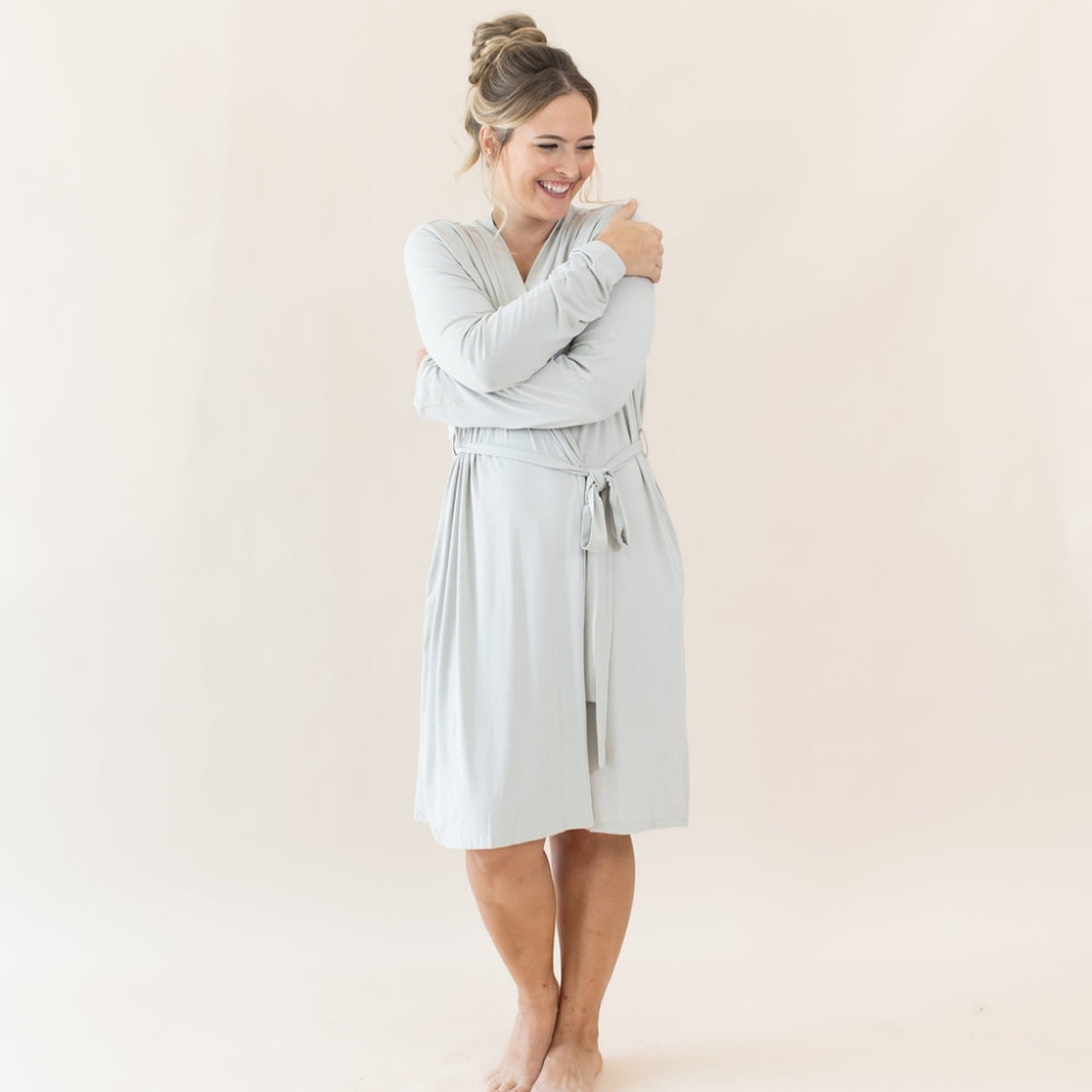 Kyte Baby Elegant Women’s Lounge Robe in Oat - Size XL/XXL
